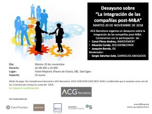 Desayuno ACG Barcelona